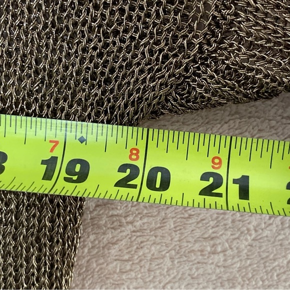 Tuckernuck Bronze Metallic Knit Indie Midi Dress-Brown-Women’s M-Party-Cocktail - Picture 11 of 16